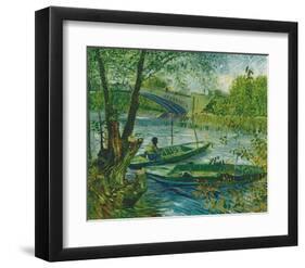 Fishing in the Spring, Pont de Clichy, c.1887-Vincent van Gogh-Framed Giclee Print