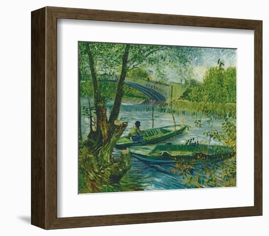 Fishing in the Spring, Pont de Clichy, c.1887-Vincent van Gogh-Framed Giclee Print