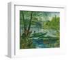 Fishing in the Spring, Pont de Clichy, c.1887-Vincent van Gogh-Framed Giclee Print