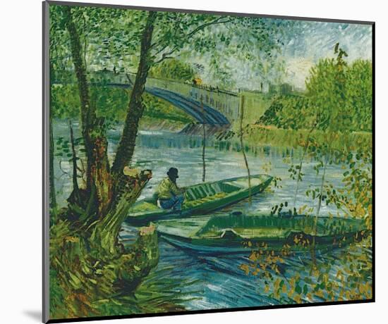 Fishing in the Spring, Pont de Clichy, c.1887-Vincent van Gogh-Mounted Giclee Print