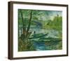 Fishing in the Spring, Pont de Clichy, c.1887-Vincent van Gogh-Framed Giclee Print