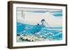 Fishing in the Surf-Katsushika Hokusai-Framed Art Print