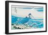 Fishing in the Surf-Katsushika Hokusai-Framed Art Print