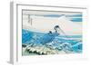 Fishing in the Surf-Katsushika Hokusai-Framed Art Print