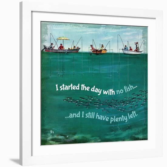 Fishing Irony-null-Framed Giclee Print