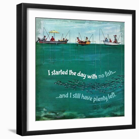 Fishing Irony-null-Framed Giclee Print