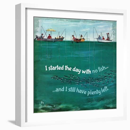 Fishing Irony-null-Framed Giclee Print