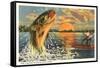 Fishing is Excellent Here, Catching Giant Fish-null-Framed Stretched Canvas