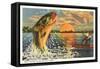 Fishing is Excellent Here, Catching Giant Fish-null-Framed Stretched Canvas