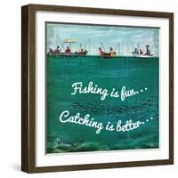 Fishing is Fun-null-Framed Giclee Print