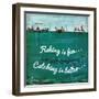 Fishing is Fun-null-Framed Giclee Print