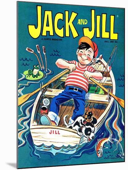 Fishing  - Jack and Jill, July 1967-Robert Jefferson-Mounted Giclee Print