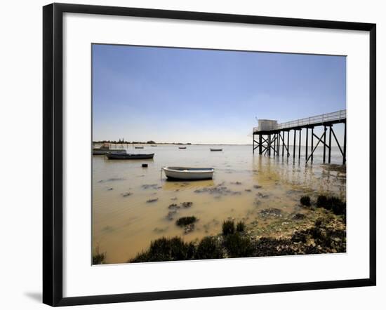 Fishing Jetty, Fouras, Charente-Maritime, France, Europe-Peter Richardson-Framed Photographic Print