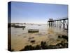 Fishing Jetty, Fouras, Charente-Maritime, France, Europe-Peter Richardson-Stretched Canvas