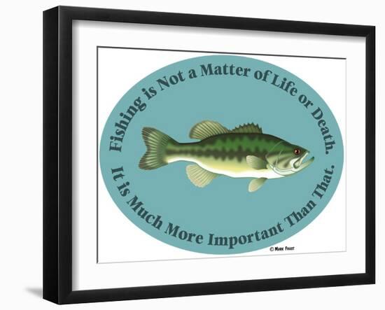 Fishing Life or Death-Mark Frost-Framed Giclee Print