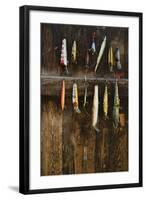 Fishing Lure Hanging on Wall, Sandham, Sweden-BMJ-Framed Photographic Print