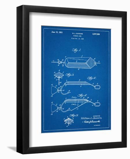 Fishing Lure Patent-null-Framed Art Print