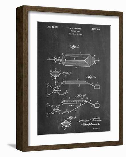 Fishing Lure Patent-null-Framed Art Print