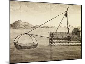 Fishing Method Used by Luzon Island Indians, Engraving from Voyage to New Guinea-Pierre Sonnerat-Mounted Giclee Print