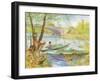 Fishing Near a Bridge, 1887-Vincent van Gogh-Framed Giclee Print