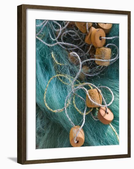 Fishing Net, Barra De Potosi, Guerrero, Mexico-Walter Bibikow-Framed Photographic Print