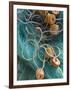 Fishing Net, Barra De Potosi, Guerrero, Mexico-Walter Bibikow-Framed Photographic Print