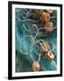 Fishing Net, Barra De Potosi, Guerrero, Mexico-Walter Bibikow-Framed Photographic Print