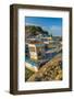 Fishing Nets and Fishing Boat, Old Town Harbour, Piran-Alan Copson-Framed Photographic Print