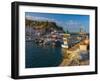 Fishing Nets and Fishing Boats, Old Town Harbour, Piran-Alan Copson-Framed Photographic Print