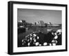 Fishing Nets and Houses at Harbor, Peggy's Cove, Nova Scotia, Canada-Greg Probst-Framed Premium Photographic Print