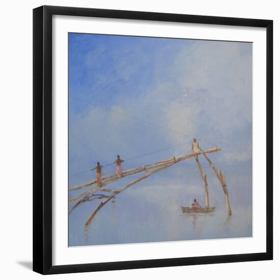 Fishing Nets Cochin, 1-Lincoln Seligman-Framed Giclee Print