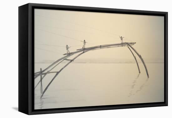 Fishing Nets Cochin 2-Lincoln Seligman-Framed Stretched Canvas