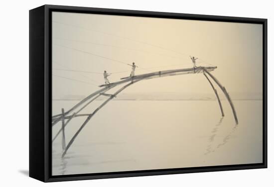 Fishing Nets Cochin 2-Lincoln Seligman-Framed Stretched Canvas