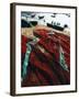 Fishing Nets Laid Out on the Beach after the Day's Wor-Paul Harris-Framed Photographic Print