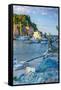 Fishing Nets, Old Town Harbour, Piran, Primorska, Slovenian Istria, Slovenia, Europe-Alan Copson-Framed Stretched Canvas
