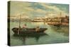 Fishing Off Chioggia, Venice, 1883-William H. Bartlett-Stretched Canvas