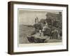 Fishing Off Filey Brigg, Yorkshire-Arthur Hopkins-Framed Giclee Print
