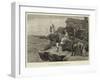 Fishing Off Filey Brigg, Yorkshire-Arthur Hopkins-Framed Giclee Print