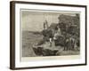 Fishing Off Filey Brigg, Yorkshire-Arthur Hopkins-Framed Giclee Print