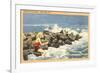Fishing off Jetty, Cape May, New Jersey-null-Framed Premium Giclee Print