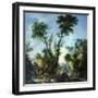 Fishing (Oil on Canvas)-Louis Philippe Crepin-Framed Giclee Print