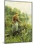 Fishing on a Spring Day-Daniel Ridgway Knight-Mounted Giclee Print