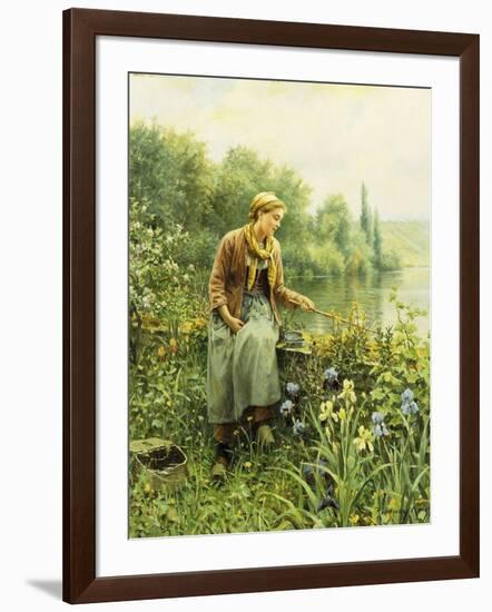 Fishing on a Spring Day-Daniel Ridgway Knight-Framed Giclee Print