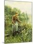 Fishing on a Spring Day-Daniel Ridgway Knight-Mounted Giclee Print