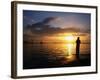 Fishing on Bahia De La Habana, Havana, Cuba-Peter Ptschelinzew-Framed Photographic Print