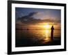 Fishing on Bahia De La Habana, Havana, Cuba-Peter Ptschelinzew-Framed Photographic Print