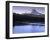 Fishing on Frog Lake at Sunset, Mt. Hood, Oregon, USA-Janis Miglavs-Framed Premium Photographic Print