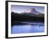 Fishing on Frog Lake at Sunset, Mt. Hood, Oregon, USA-Janis Miglavs-Framed Photographic Print