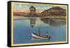 Fishing on Lake Mead, Arizona-null-Framed Stretched Canvas