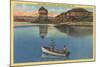 Fishing on Lake Mead, Arizona-null-Mounted Art Print